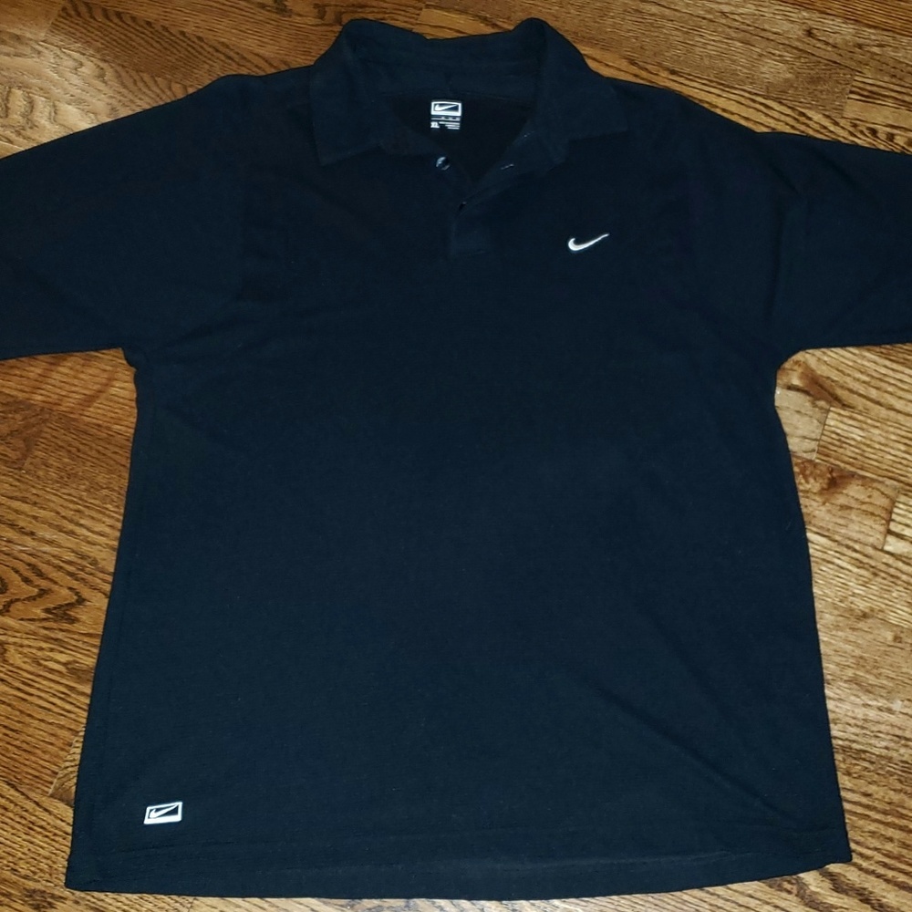 Men's Nike Polo Shirt Black XLARGE